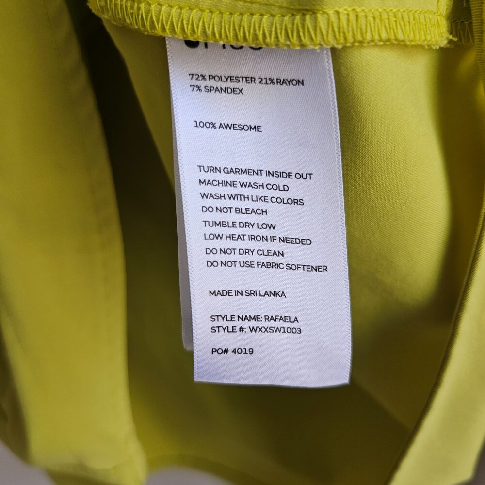 Figs Limeade Limited Edition Scrub Set Large Rafaela Top XL High Waisted Zamora - Picture 3 of 7
